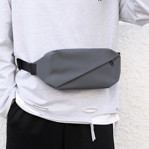 <span class=keywords><strong>2023</strong></span> logo personnalisé randonnée téléphone sac banane sport course étanche en nylon fronde simple épaule bandoulière sacs de poitrine pour homme - Product Image 6