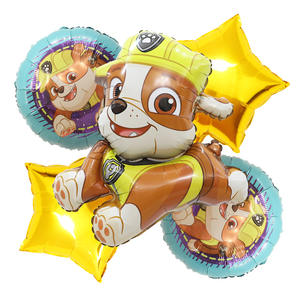 Lot <span class=keywords><strong>de</strong></span> 5 ballons en aluminium motif <span class=keywords><strong>Pat</strong></span>'<span class=keywords><strong>Patrouille</strong></span> pour fête d'anniversaire, jouet pour enfants - Product Image 2