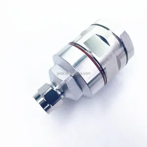 工厂定制N公射频卡箍连接器，用于1-1/4馈线电缆