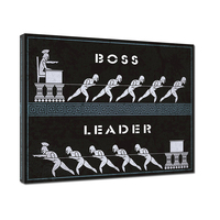 Empire Canvas Art Bundle Boss Vs Leader Poster Canvas Prints No Frame Home Decor Slogan Picture For Office