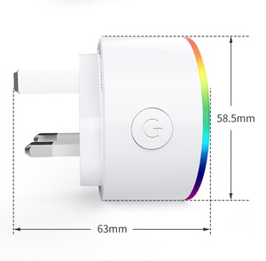 Prise intelligente Wi-Fi avec prise standard 15A 120V, mise à la terre, télécommande en plastique pour usage résidentiel - Product Image 5