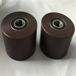 Fabrika özel plastik/naylon/POM/PP / PVC naylon silindir kasnak tekerlekler ile rulmanlar - Product Image 3
