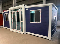 Maison conteneur modulaire préfabriquée pliable en X, extensible, respirante, de luxe industriel moderne, 20 pieds, marque mondiale Chine