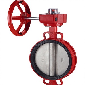 Vanne papillon industrielle D71X-16 avec siège EPDM/NBR, <span class=keywords><strong>disque</strong></span> en acier inoxydable SS316, conforme aux normes EN593 API609 PN16 DN40-DN600, haute pression, résistante à la corrosion - Product Image 1