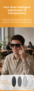 Nouvelles lunettes intelligentes électrochromiques E09C avec caméra 8MP, photo, vidéo, anti-tremblement, traduction IA, assistant vocal et appel vidéo - Product Image 5