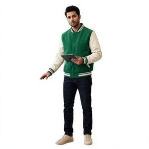 Nouvelles Vestes de Sport d'Hiver Personnalisées Brodéées de Haute Qualité pour Hommes, 100% Coton Respirant, Col Montant – Vente Chaude en Gros Direct Usine - Product Image 1