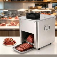 Machine à trancher la viande automatique, trancheuse automatique de viande cuite pour le bœuf rôti et la dinde