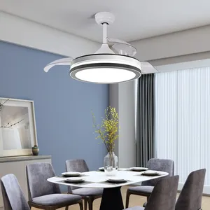 Vendita all'ingrosso ventilatore a soffitto lampada a sospensione-Fancy Design Pendant 42 pollici led ventilatore da soffitto lampada da interno decorativa ventilatore da soffitto con luce