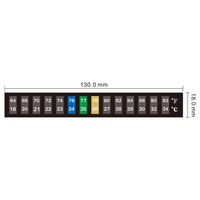 Autocollant pour thermomètre d'aquarium Lcd adhésif pour aquarium