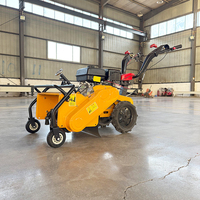 Nouvelle motoculteur multifonctionnel agricole 4x4 à essence avec désherbeur, rotoculteur, creuseuse de fossés et tondeuse à gazon, avec remorque.