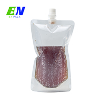 Sac d'emballage flexible pour jus d'orange avec bouchon à attache et bec verseur central
