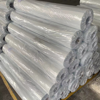 Rouleaux de film PVC transparent d'usine de 0,2 mm, vinyle transparent souple normal pour la papeterie, résistant à l'humidité, usage industriel