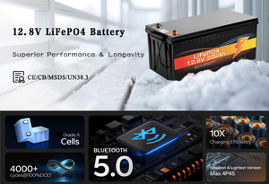 Batterie au lithium-ion solaire rechargeable Avepower, stockage d'énergie, alimentation électrique, 12V 200Ah, batterie Lifepo4 - Product Image 2