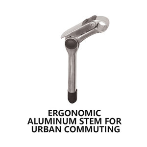 Tige de <span class=keywords><strong>guidon</strong></span> de vélo réglable en alliage 25,4 mm, extension 60, 80, 100 mm, tige de vélo à élévation de 30 degrés - Product Image 2