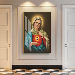Decoración Moderna de Lujo para el Hogar, Arte Religioso de Jesús Impreso en Porcelana de Cristal, Diseño para Sala de Estar, Impresiones HD, Lienzos de Arte de Jesús - Product Image 3