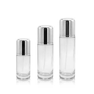 Ensemble d'emballages en verre pour soins de la peau, pots à crème cosmétique, contenants vides, flacon pulvérisateur en verre givré - Product Image 2