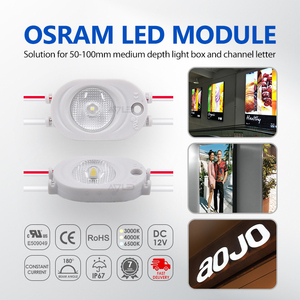 Module LED extérieur haute puissance 2835 CE IP67 avec lentille 180 degrés DC12V 1W Dimmable Garantie 7 ans CRI80 pour canal de lettrage lumineux - Product Image 3