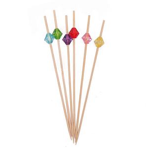 Brochettes décoratives <span class=keywords><strong>en</strong></span> cristal <span class=keywords><strong>en</strong></span> <span class=keywords><strong>forme</strong></span> <span class=keywords><strong>de</strong></span> losange pour boissons, desserts, charcuterie, fête <span class=keywords><strong>de</strong></span> mariage, bâtonnets à cocktail <span class=keywords><strong>en</strong></span> bambou, pics à fromage - Product Image 5