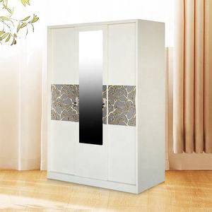 Armoire en acier imprimé sur mesure à 3 portes coulissantes, anti-humidité, pour chambre à coucher, <span class=keywords><strong>meuble</strong></span> de maison - Product Image 4