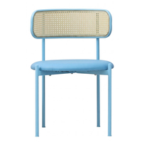 Chaise de restaurant en rotin pour salle à manger moderne nordique bon marché en gros pour l'extérieur chaise de table à manger pour salle à manger pour restaurant