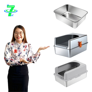 DSDT Professioneller Haustierbedarf Umfassende Anpassung 40L-60L Kapazität Umweltfreundliche Geruchskontrolle Anti-Spritz Katzentoilette - Product Image 1