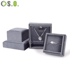 Cover box Velvet Jewelry Box Set for <b>Ring</b> Necklace Earring Multiple Colors Available for Gift <b>Storage</b> Protection - Product Image 3