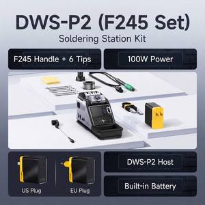 Estación de Soldadura FNIRSI DWS-P2 Mini, 100W, Tipo-C, 100°C-450°C, Kit de Soldadura Inteligente Portátil con Mango F245, 6 Puntas, DWS-P2 F2 - Product Image 1