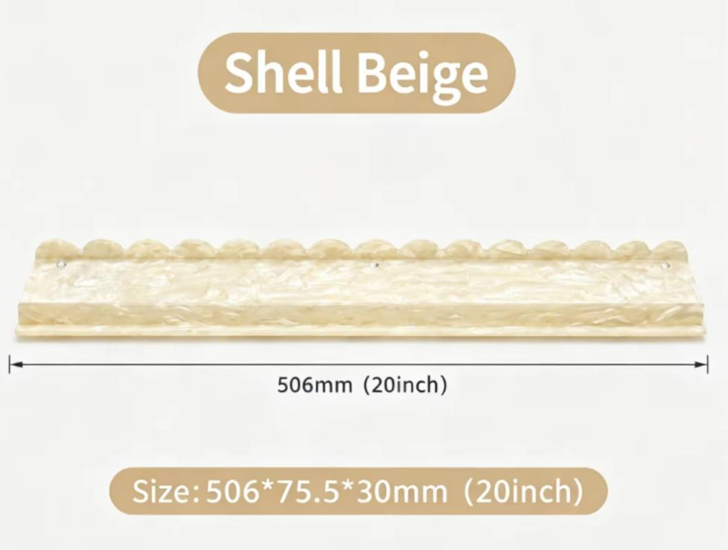 018 U-shaped shell milky white