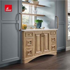 Meubles de cuisine Design personnalisé Armoire de cuisine moderne en bois massif avec panneau encastré à <span class=keywords><strong>prix</strong></span> d'usine pour maison personnalisée - Product Image 6