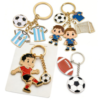 Porte-clés personnalisés avec logo, souvenirs gaufrés, porte-clés de sport en forme de coupe de football, porte-clés en métal émaillé souple