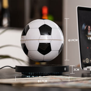 Lampe de football à lévitation magnétique Art Déco, LED blanc chaud, lampe de bureau flottante à brancher, décoration de la maison - Product Image 2