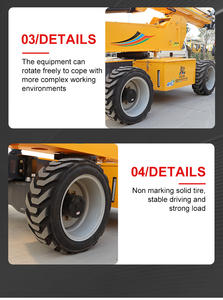 23 Meter hohe mobile Stahl wartungs ausrüstung Leichter Ausleger lift mit neuem Antrieb für Elektromotor-Kern komponenten - Product Image 6