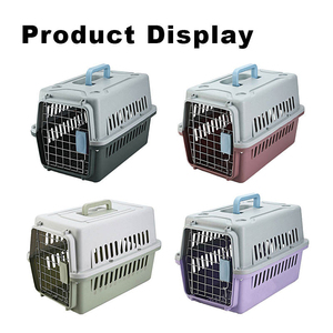 Fast Delivery Airline Approved Portable <b>Plastic</b> Large Air Travel Kennel on Wheels Pet Dog Cat Carrier <b>Crate</b> Cage for Sale - Product Image 4