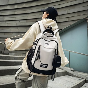 Jia En Japanese Style <b>Large</b> Capacity <b>Backpack</b> 14 Inch Computer Compatible <b>School</b> Education Casual Sports Travel Bag Neutral - Product Image 2