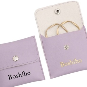 Estuche de PU con Cierre a Presión - Almacenamiento de Joyas Cuadrado, Ligero y de Lujo para Collares y Anillos, 80x80mm - Product Image 3