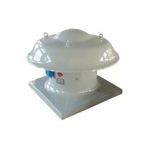 Ventilateur de ventilation monté sur le toit à flux axial d'échappement de fumée de cheminée en acier au carbone FRP - Product Image 2