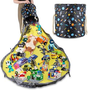 2-in-1 Toy Storage Basket Storage Hot Sale Product 2-in-1 Toy Storage Basket And Play Mat Portable Kids Toy Storage Bag And Play Mat