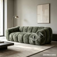 Ensemble de canapés modulaires en tissu compressé, emballés sous vide, en éponge, pour salon moderne, vente en gros