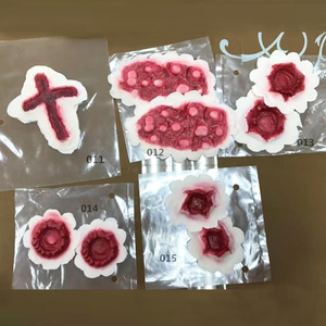 Halloween Série Horror Látex Ferida Pintura Sangue Cicatriz Máscaras de Festa Traje Cicatriz Efeito Especial Halloween Fit Toda Testa Capa - Product Image 1