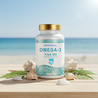 Huile de poisson d'usine Oméga 3 des grands fonds marins, capsules molles naturelles pour adultes, marque privée
