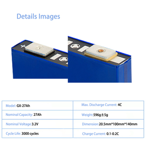 Batterie Prismatic Lifepo4 3.2V Cellule 27Ah 30Ah 50Ah Lithium Fer Phosphate CE Bleu GX pour Fauteuils Roulants Prix Cellule Sodium-Ion - Product Image 4