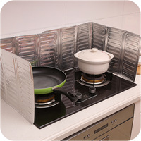 Nouvelle plaque de protection anti-éclaboussures d'huile en aluminium pour cuisinière, accessoire de cuisine créatif, pare-éclaboussures de chaleur pour la cuisson