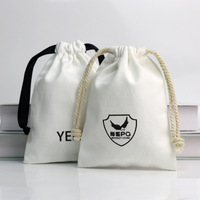 Sac à cordon en toile de coton personnalisé, écologique et recyclé, pour le stockage de marchandises de détail, d'accessoires électroniques et de cosmétiques, avec logo personnalisé