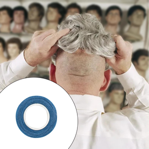 Rollo de Cinta Adhesiva de Poliéster Azul de 3-36 Yardas para Pelucas de Encaje Frontal y Extensiones de Cabello Humano - Product Image 3