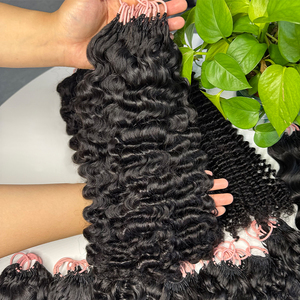 Wholesale Vietnamese Loose Deep Wave Feather Crochet Super Double Drawn Virgin Human Extensions Bulk Supplier for Salons Vendors - Product Image 2