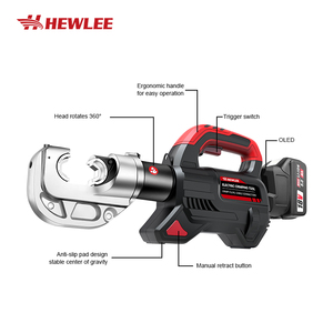 HEWLEE HL-400K Vente en gros d'usine Pince à sertir hydraulique électrique sans fil alimentée par batterie 16-400 mm pour câbles - Product Image 1