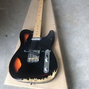Chitarra Elettrica TL di Alta Qualità in Stile Vintage Invecchiato, Basso da 39 Pollici, Finitura Classica con Lacca Nitro Invecchiata - Product Image 5