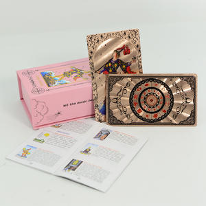 Nuevo Juego de Cartas de <span class=keywords><strong>Tarot</strong></span> Clásico de Plástico, 78 Piezas, con Lámina Dorada, Impermeable - Product Image 6