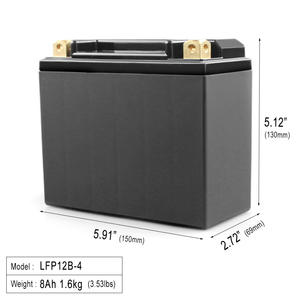 Nuovo arrivo 1.2V 8AH batteria ai polimeri di litio custodia per moto - Product Image 2