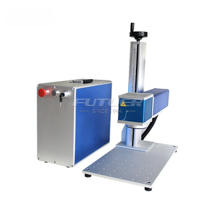 Máquina de Marcado Láser de Fibra Negra/a <span class=keywords><strong>Color</strong></span>, Grabador Láser de Fibra/Marcado Láser en Acero Inoxidable y Aluminio - Product Image 2
